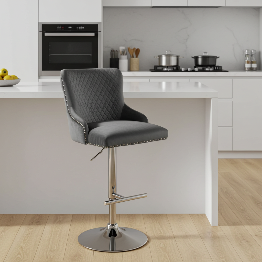 Tess Walnut Dining Chair in Oatmeal Boucle - Set of 2